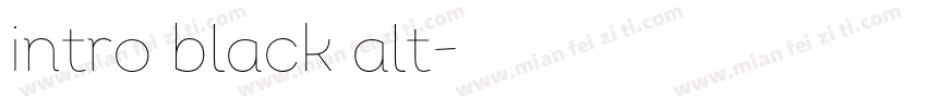 intro black alt字体转换